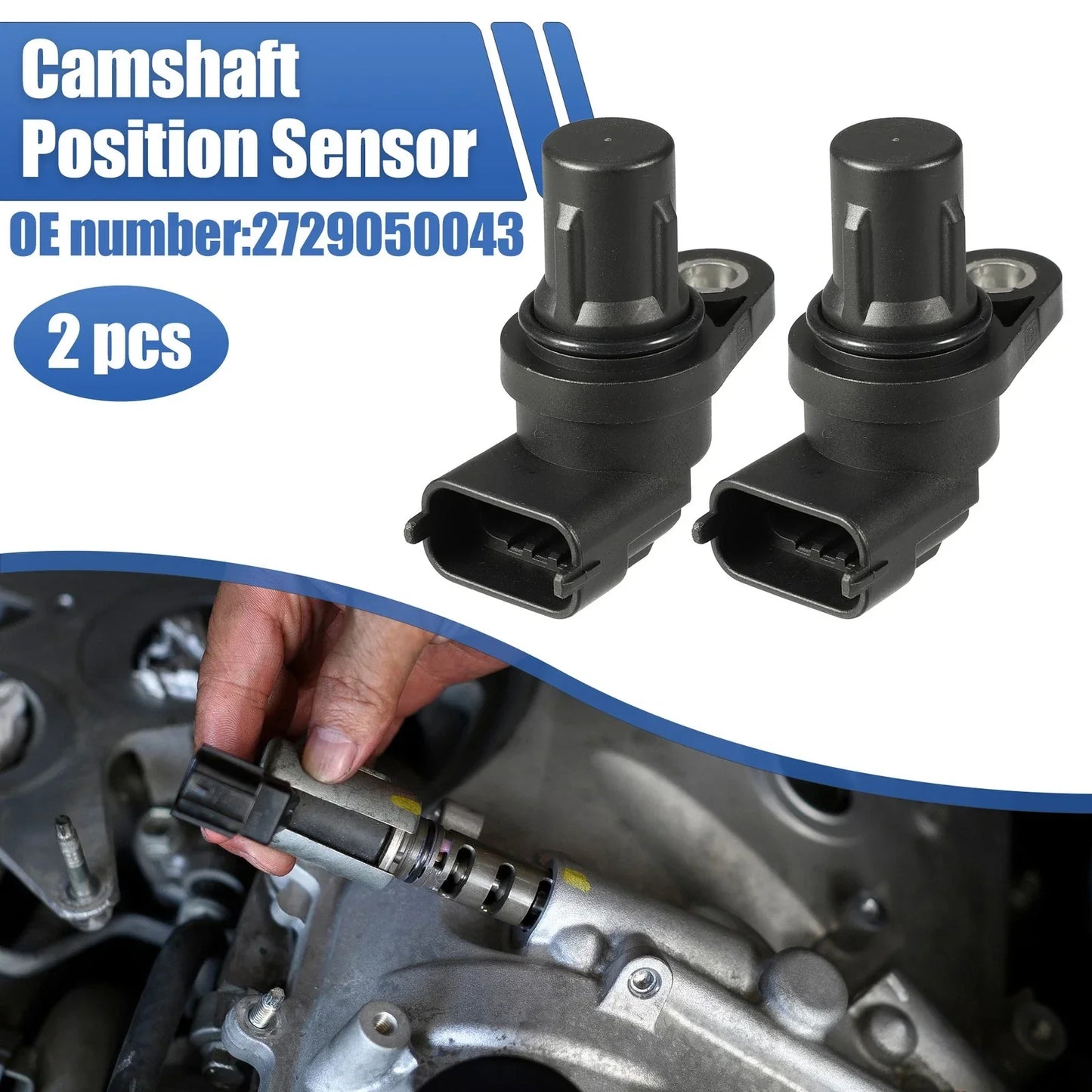 2 x Engine Camshaft Position Sensors for Mercedes E CL ML G GL S SLK Class