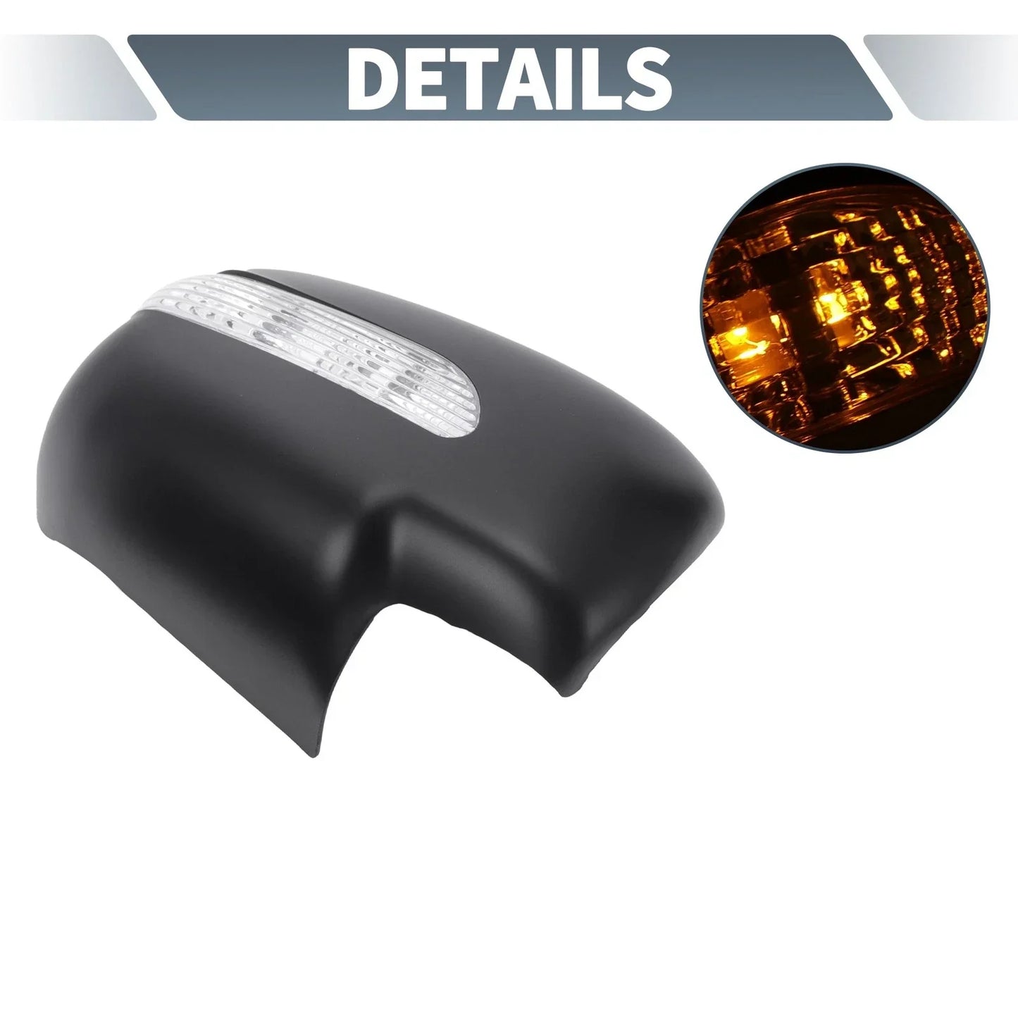 Rearview Mirror Cover Overlay Matte Black for Lexus RX330 RX300 RX350 (2003)