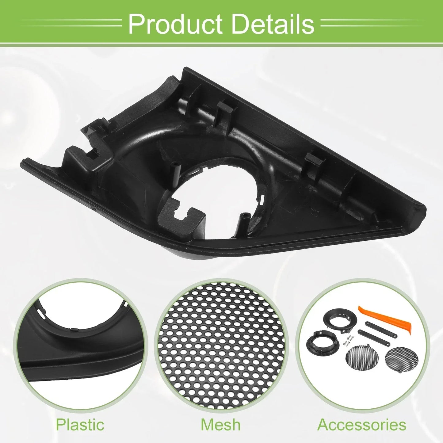 A Pillar Door Tweeter Speaker Cover Trim for Honda CR-V (2017-2019) Black