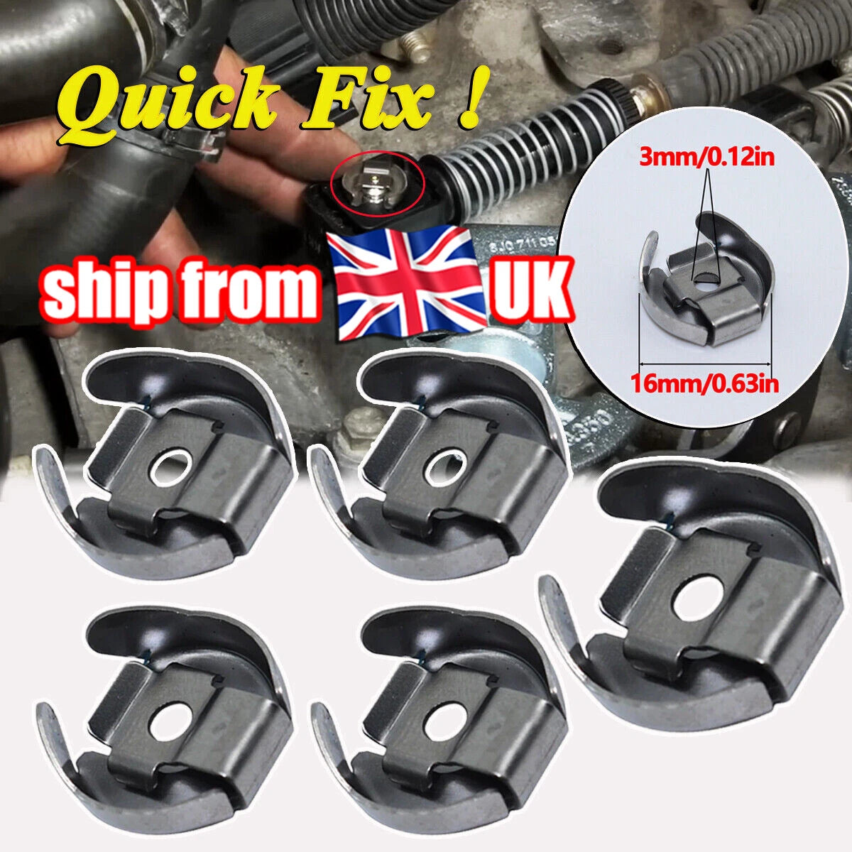 Gear Shift Knob Wiring Cable Clip Kit for Skoda Fabia (2000–2015)