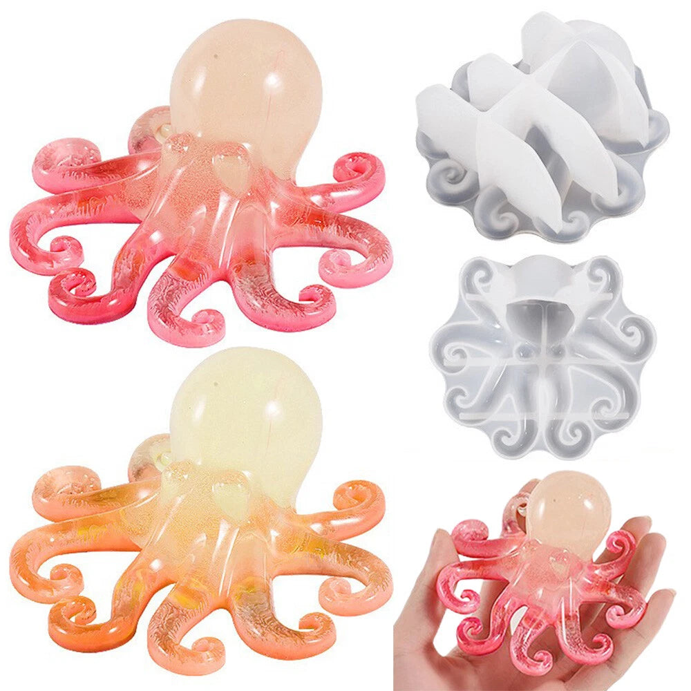 Octopus Silicone Molds for Epoxy Resin Casting Sea Animal Display