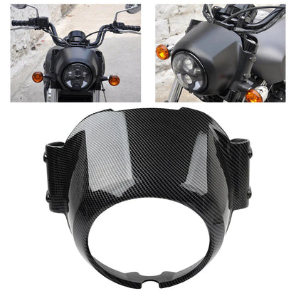 Windshield Headlight Bezel Upper Fairing Carbon Fibre for Indian Scout (2015-2023)
