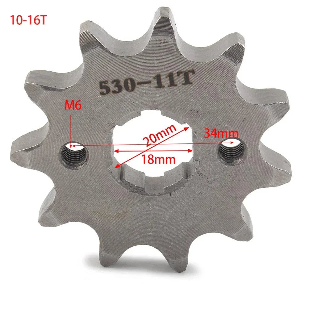 530 11T Chain Front Sprocket Cog 20mm for 125cc-350cc Dirt Bike ATV