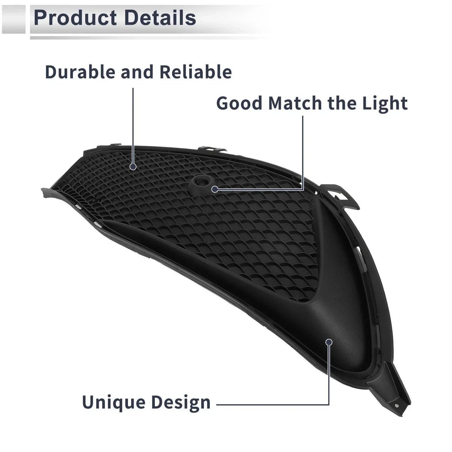 Front Left Fog Light Grill for Mercedes Benz W117 (2016-2019)