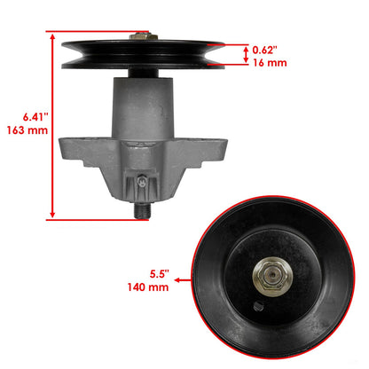 Deck Spindle Assembly with Pulley for Cub Cadet RZT-17 RZT-42 (2014–2018)