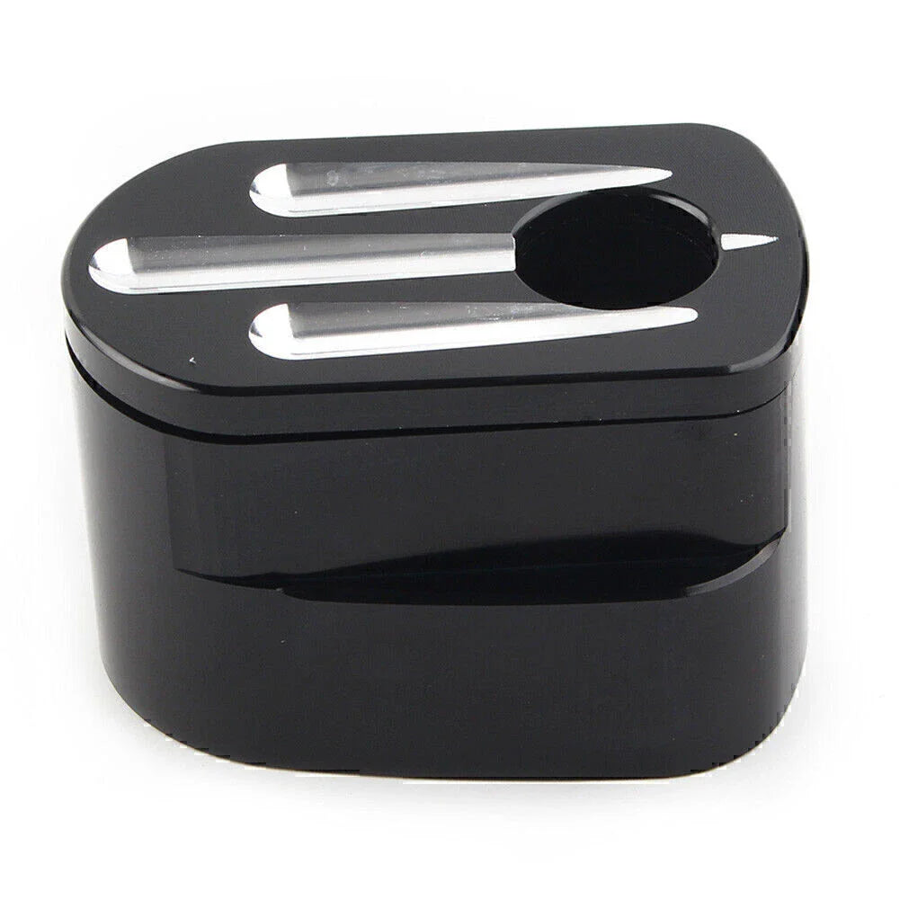 CNC Cut Billet Aluminum Black Ignition Switch Cover for Harley Street Road Glide (2014-2023)