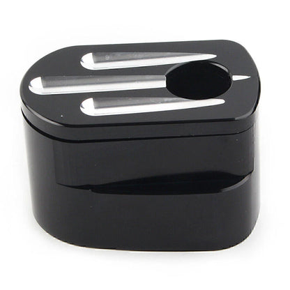 CNC Cut Billet Aluminum Black Ignition Switch Cover for Harley Street Road Glide (2014-2023)