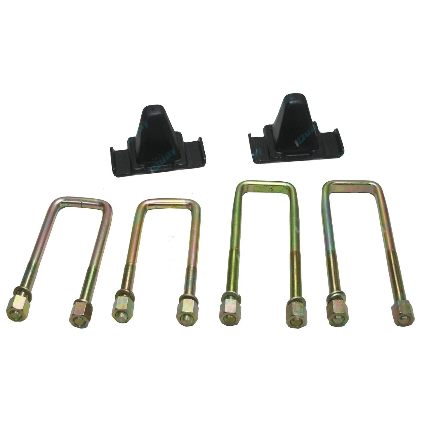 Front Leaf Spring Bump Stops + U-Bolts for Toyota Hilux RN105 YN65 YN67 83-97