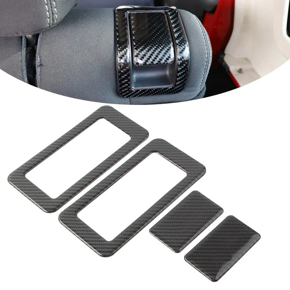 4 x Interior Rear Seat Switch Cover Trim for Jeep Wrangler JK (2011-2017)