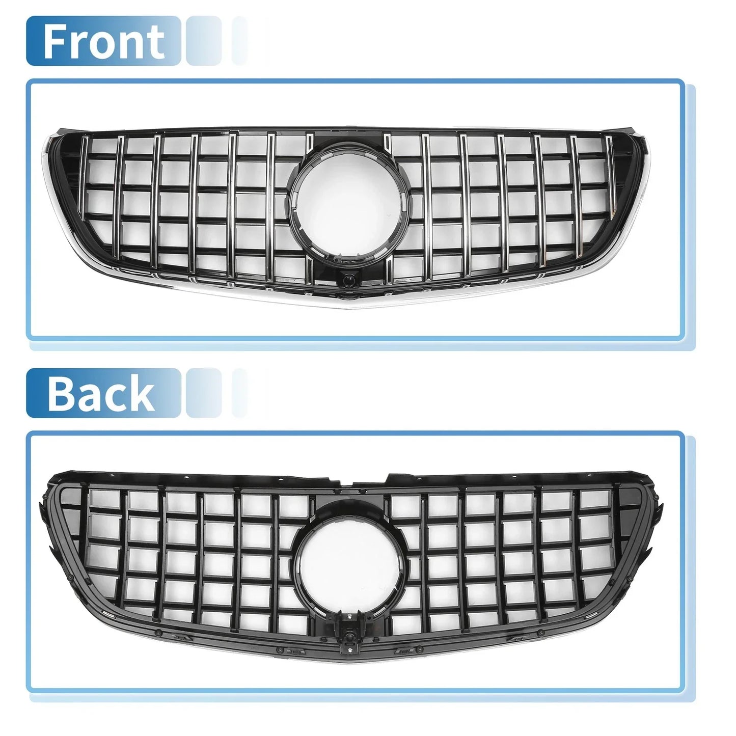 Front Upper Bumper Grille for Mercedes-Benz V-Class (2014-2023)
