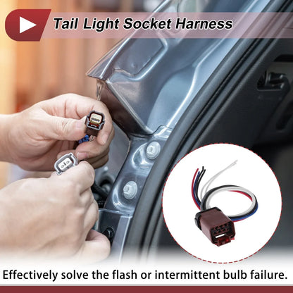 Tail Light Socket Wiring for Dodge Ram 2500 (2003-2006) 2 x Bulb Pigtails