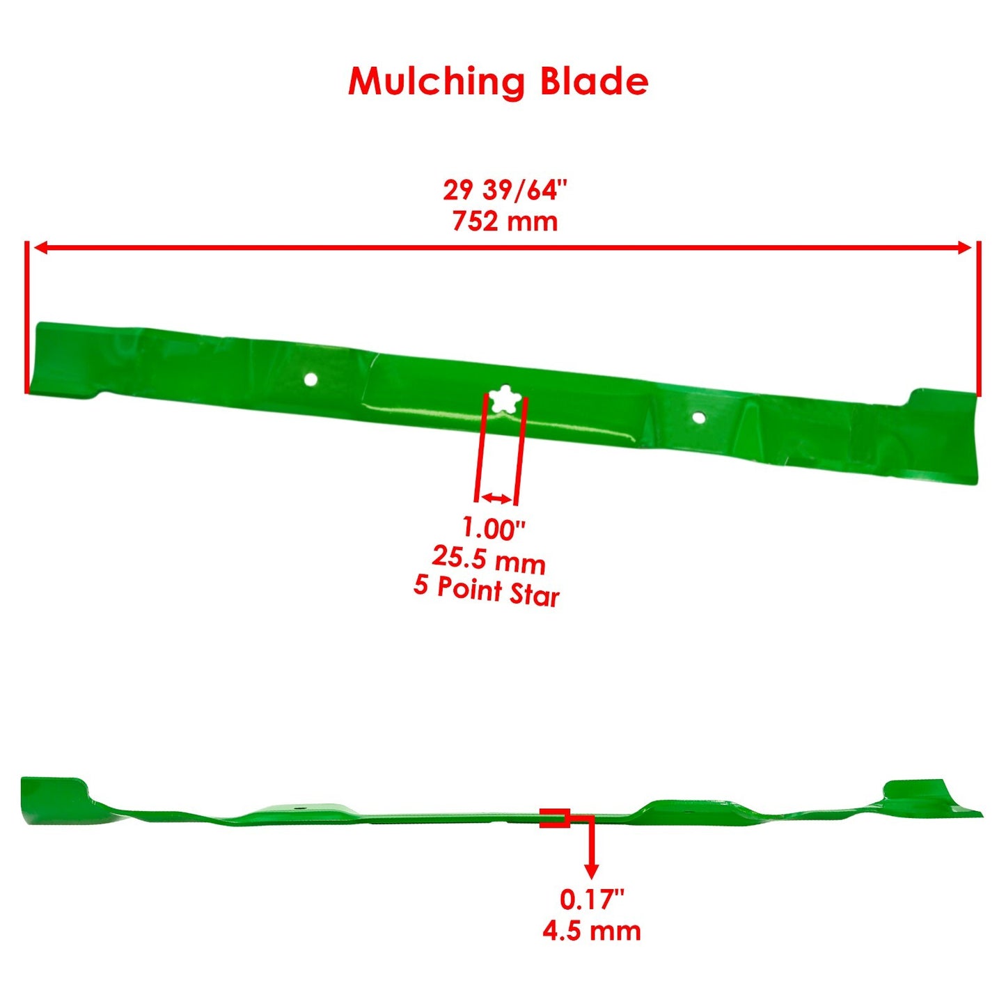 Deck Blade 30 Inch Replacement for Husqvarna CT126 CTH126 RZ3016 (2019–2019)