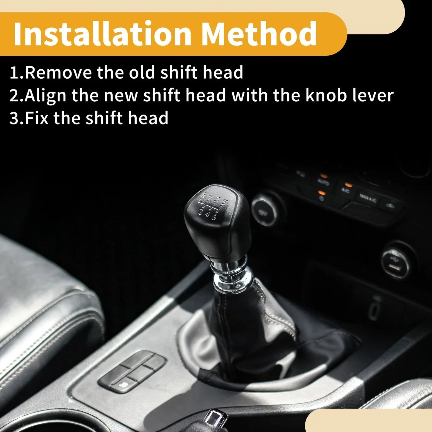 6 Speed Gear Shifter Knob for Mercedes-Benz Vito (2003-2020) Plastic Leather