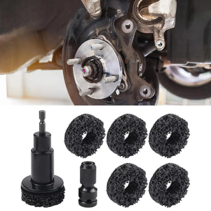 8PCS Automotive Tool Set for Rust Removal on Brake Discs and Hub Shafts