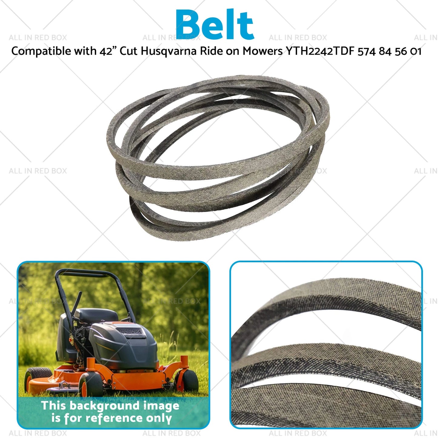 42" Grey Deck Belt for Husqvarna YTH2242TDF Mowers