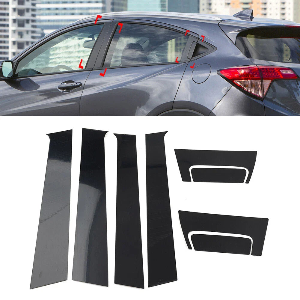 Pillar Post Door Window Cover Trim for Honda HR-V Vezel (2016-2023)