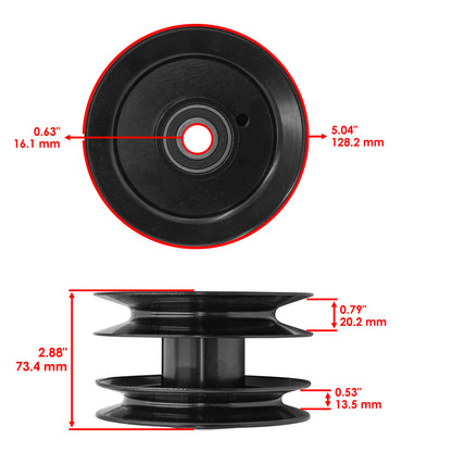 Deck Pulley Replacement for Cub Cadet Troy-Bilt MTD White Outdoor (2010–2018)