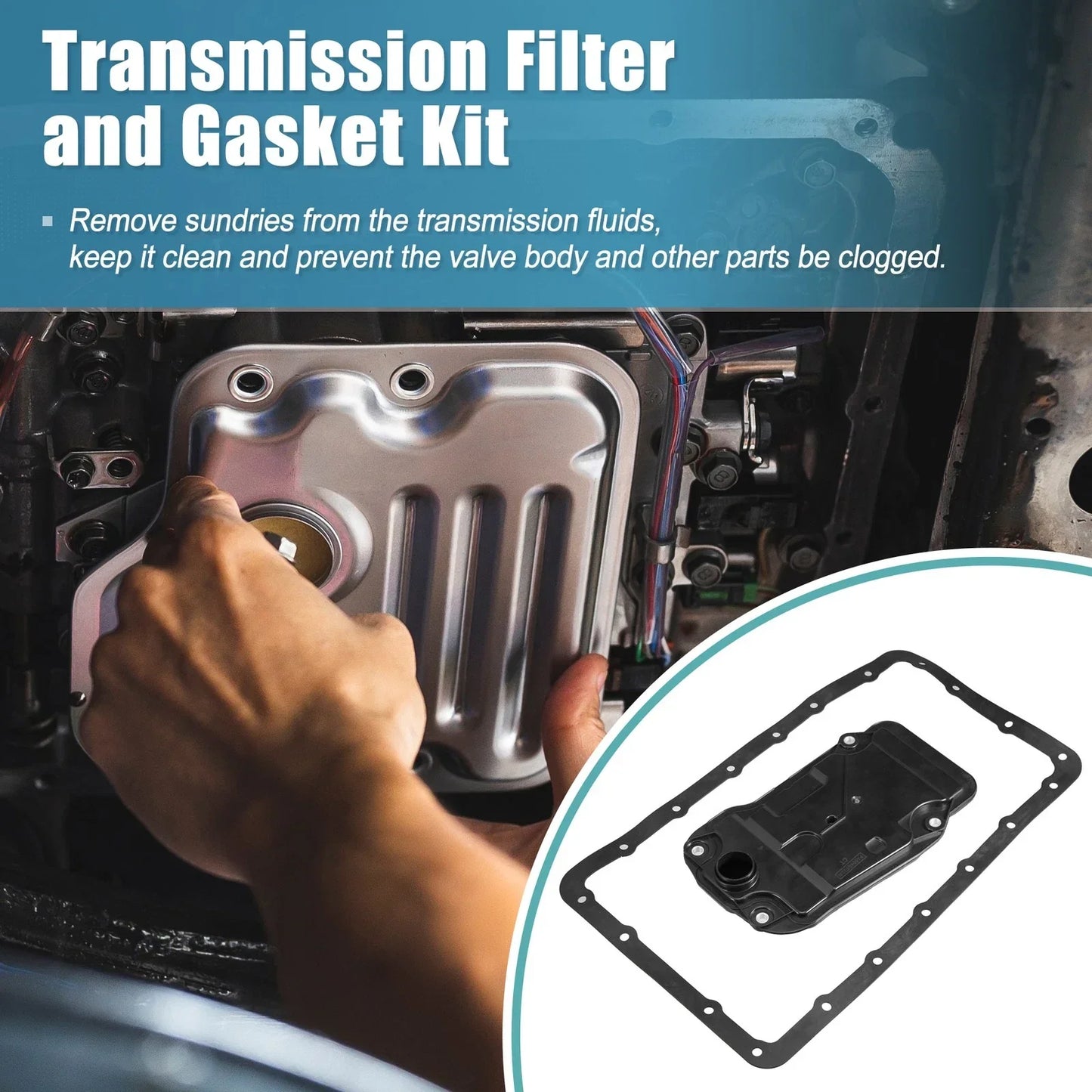 Transmission Filter Oil Pan Gasket Kit for Lexus GS 350 (2013)