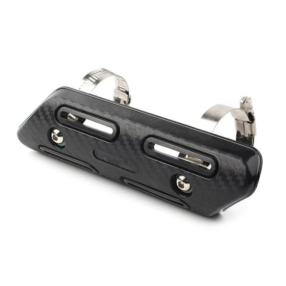 Muffler Pipe Heat Shield Cover for Motorcycle Black