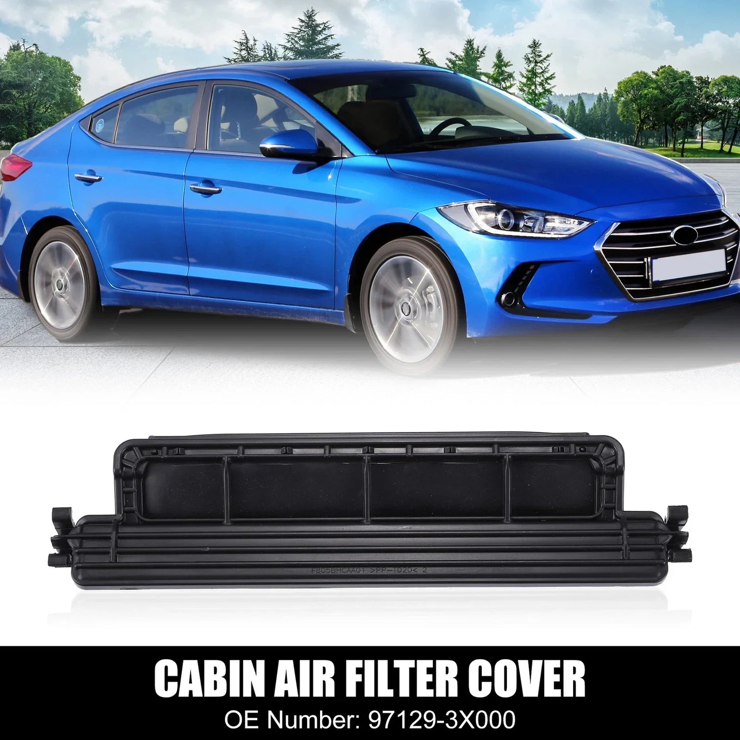 Cabin Air Filter Access Cover for Hyundai Elantra (2011-2017)