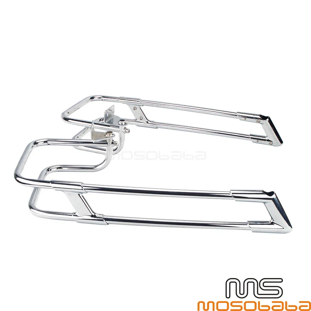 Chrome Rear Saddlebag Guard Rails for Harley Touring 2014-2020