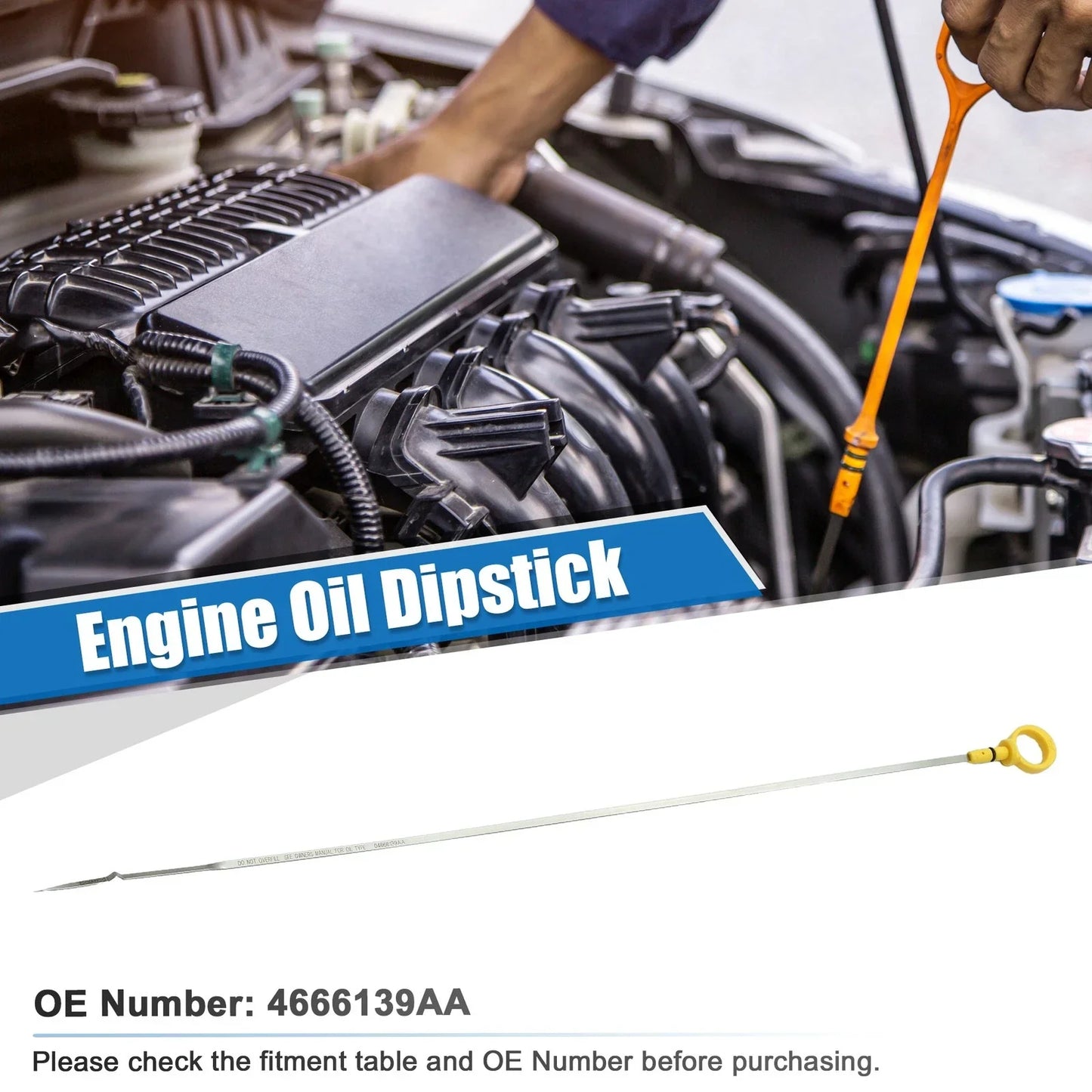 Engine Oil Dipstick for Dodge Grand Caravan C/V SE 3.3L V6 (2008-2020)