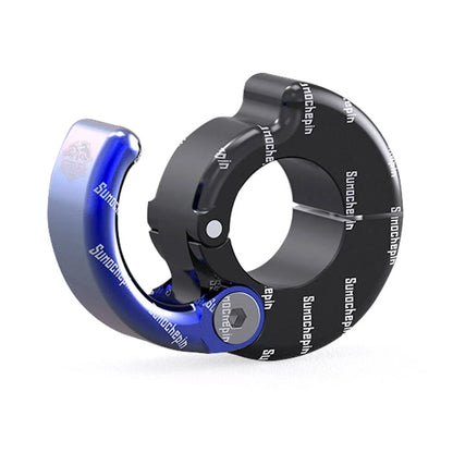 CNC Helmet Hook Holder for Motorcycle ATV 21-28mm Handlebar Blue