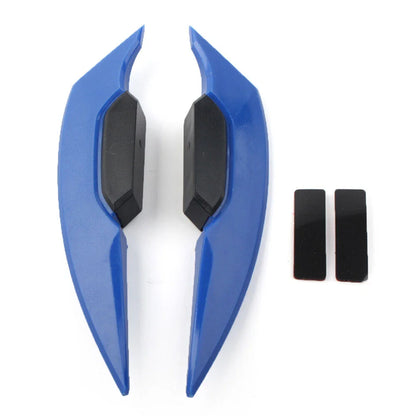 Universal Blue Motorcycle Fairing Winglets Side Spoiler Deflectors