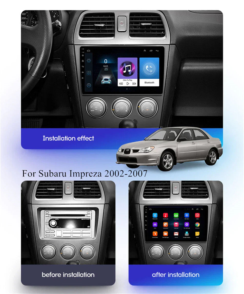 9" Stereo Radio Head Unit for 2002-2007 Subaru Impreza (2002-2007)