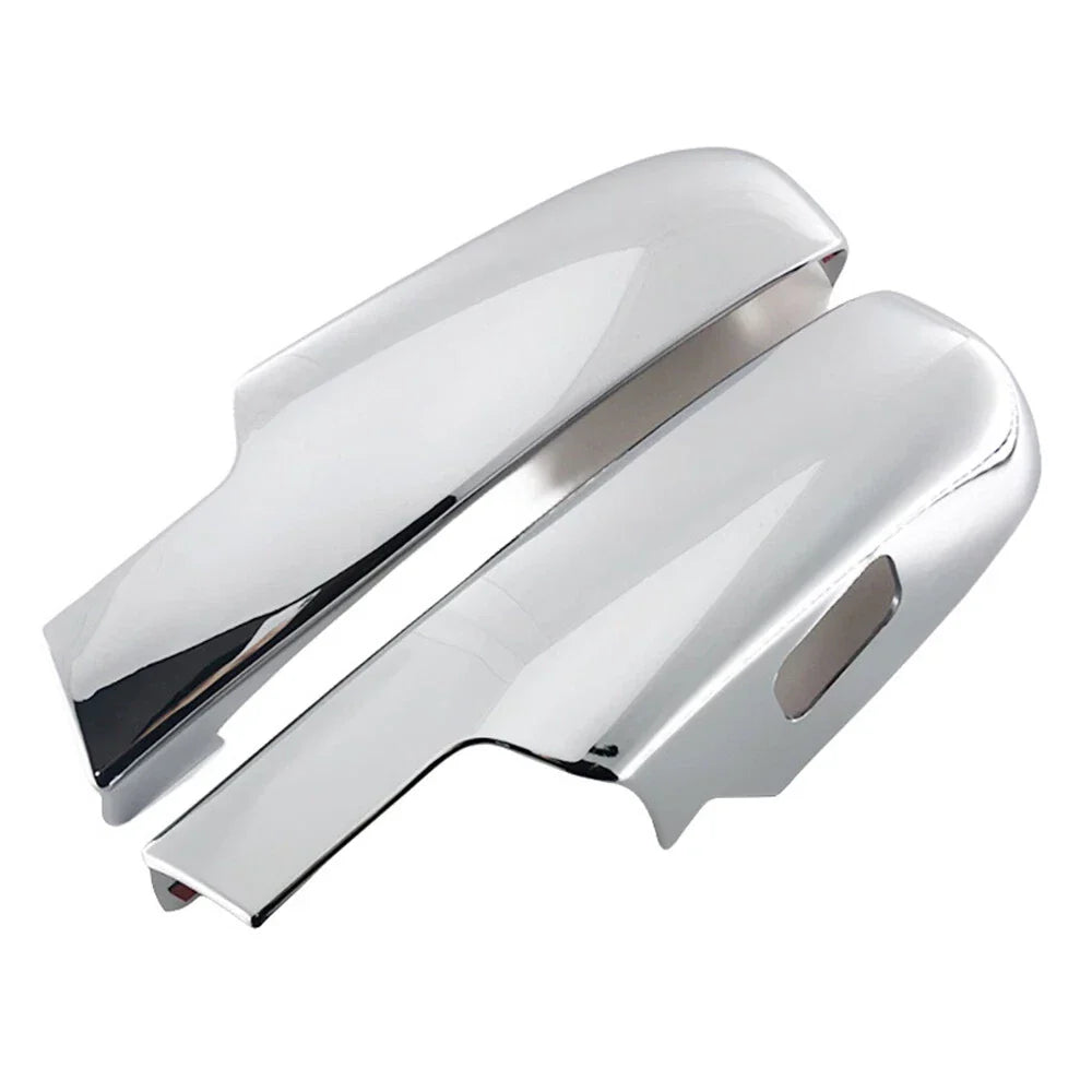 Silver ABS Lower Mirror Covers for Chevy Silverado GMC Sierra Tahoe Yukon