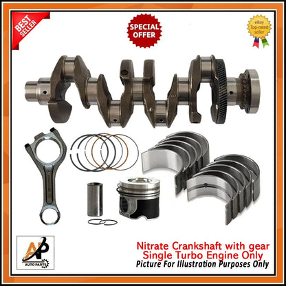 Crankshaft with Engine Rebuild Kit for Jaguar 204DTD Single Turbo (2006–2016)