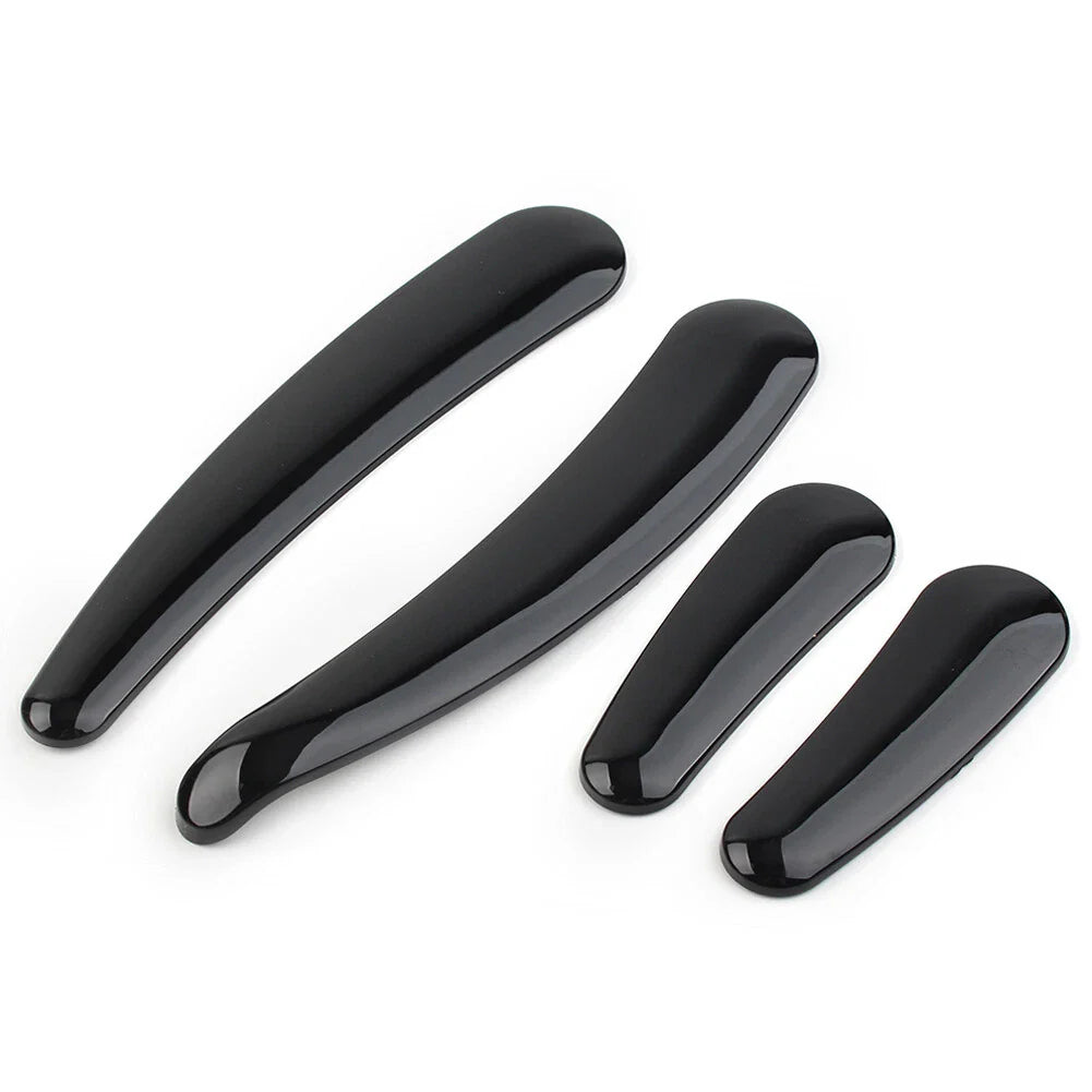 4 Pcs Curved Swingarm Frame Inserts for Harley Softail 2008-2023 Black