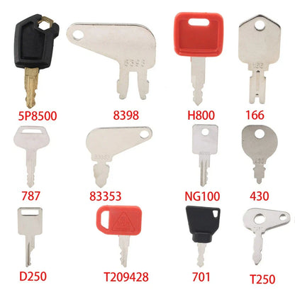 Ignition Keys for John Deere, Caterpillar, Komatsu, Bobcat