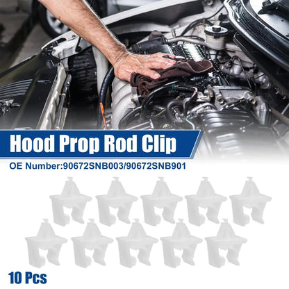 10 Pcs Car Hood Prop Rod Holders for Honda Civic 2006-2016