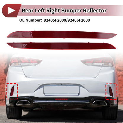 Rear Left Right Bumper Reflectors for Hyundai Elantra (2017-2018)