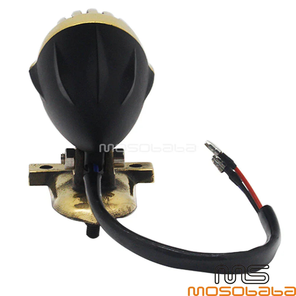 Brass Grill Tail Light for Harley Chopper Softail FXST