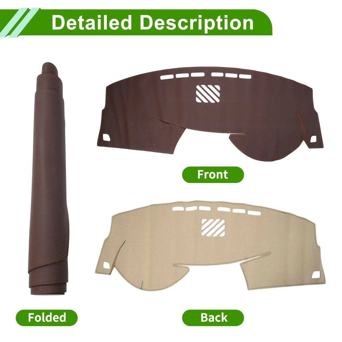 Dashboard Cover Mat for LEXUS RX 350 2010-2015 - Brown Carpet