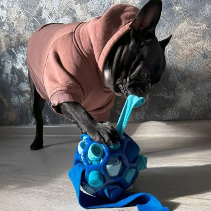 Interactive Dog Puzzle Toy - Food Training Ball with Hidden Hole