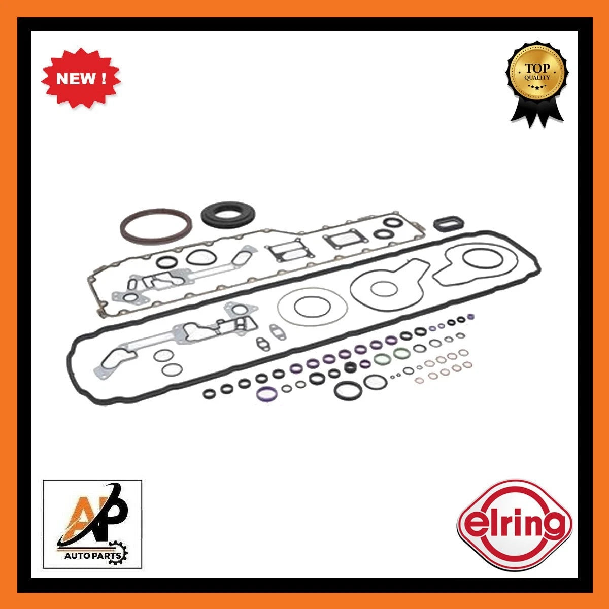 Crankcase Gasket Kit Replacement for Mack HP8HE 415 (1970–2000)