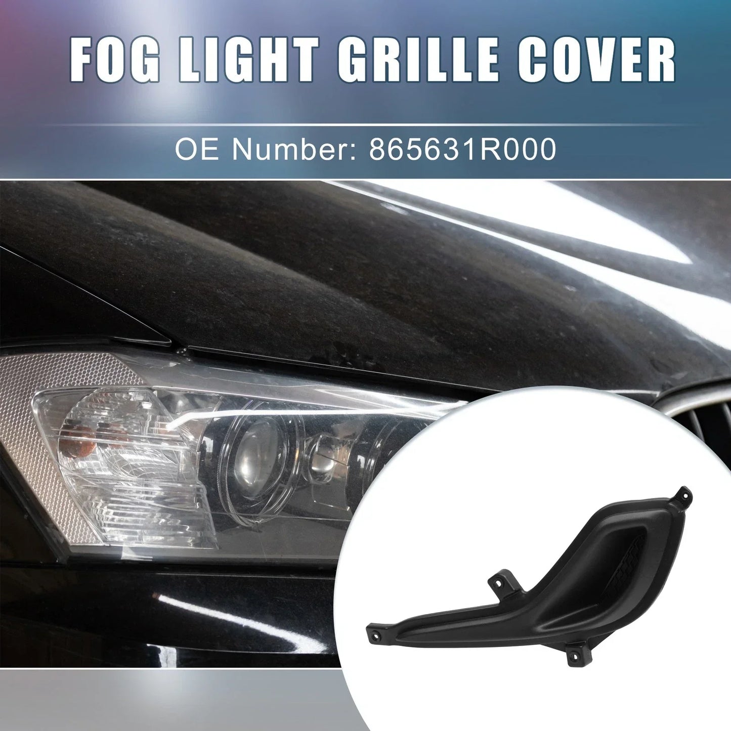 Front Left Fog Light Grille Cover for Hyundai Accent (2012-2017)