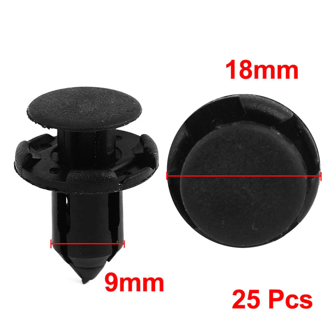 25 x Push Type Mudguard Retainer Bumper Clips for Mitsubishi Honda