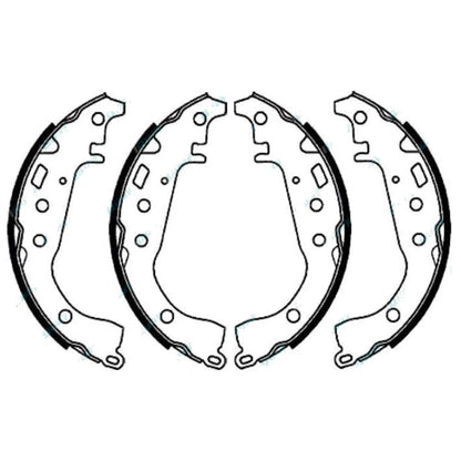 Rear Brake Shoes Lining Set for Toyota Corolla ZZE122R ZZE123R 2001~2007
