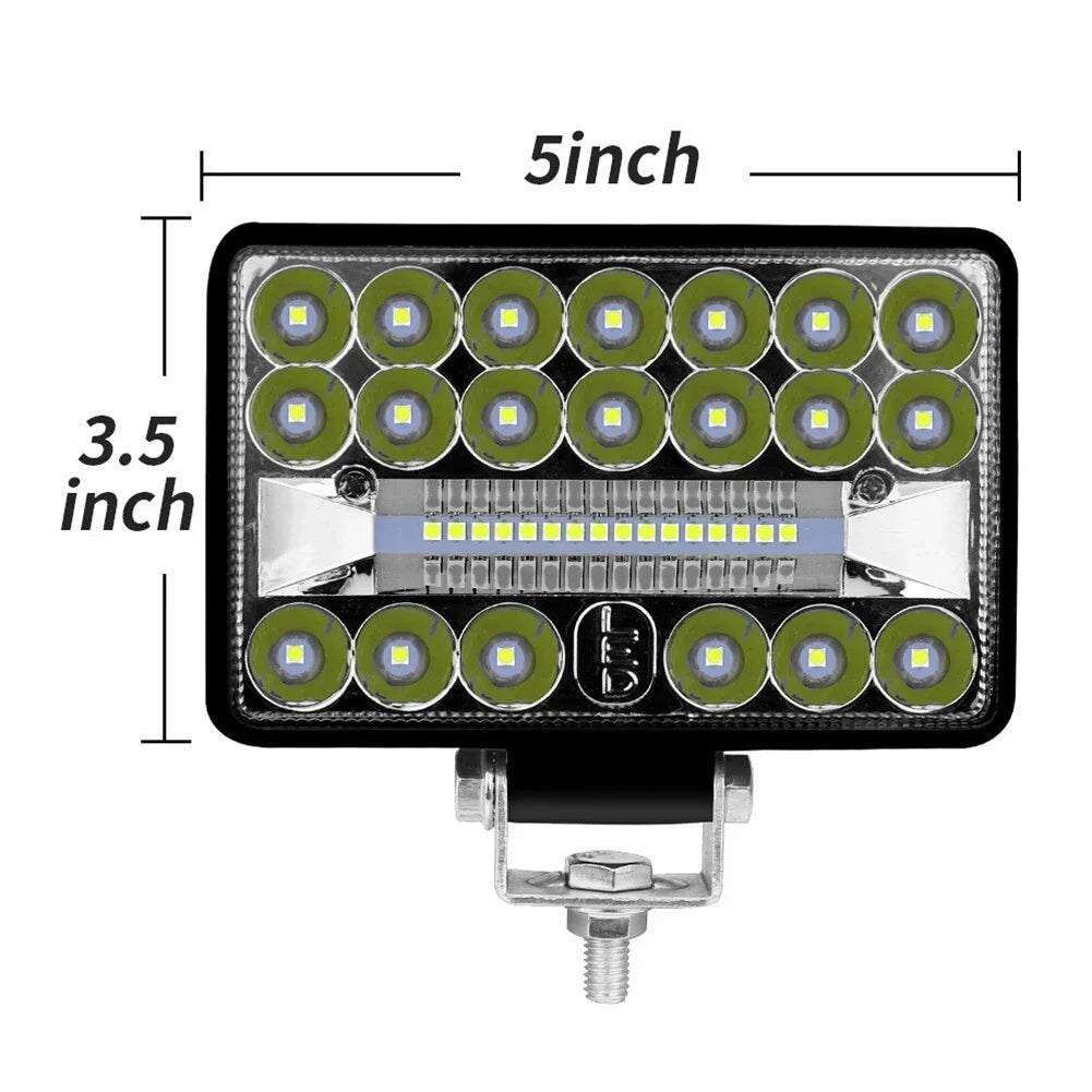 2 x LED Headlights 3x5 Inch