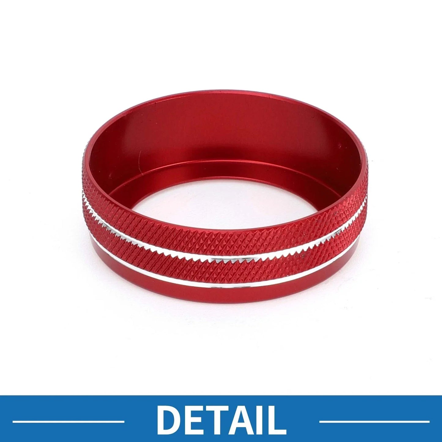AC Climate Heater Switch Knob Cover Ring for Hyundai Elantra (2021-2024) 2 x Red