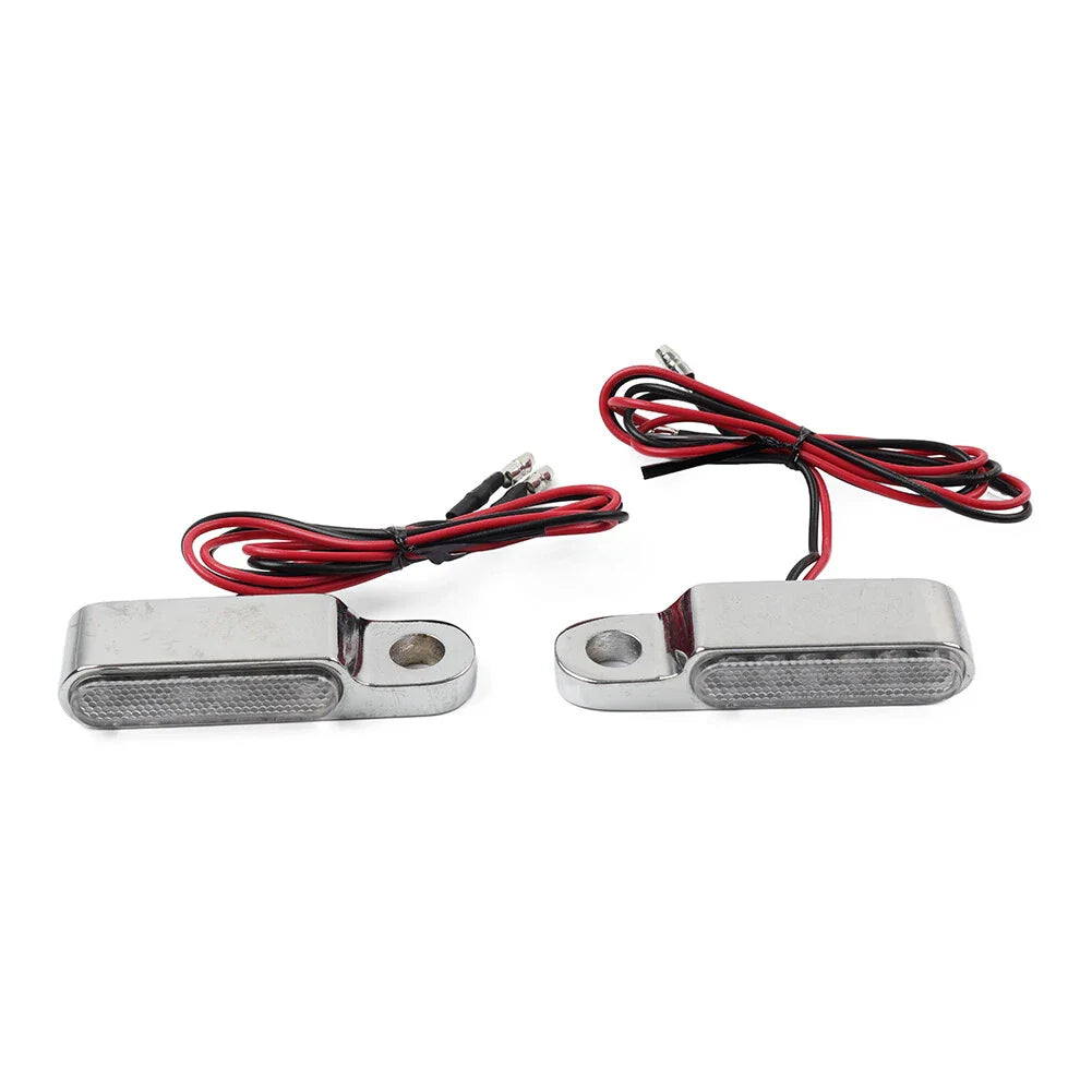 Chrome Mini Handlebar Turn Signal Blinkers for Harley Sportster XL1200 883