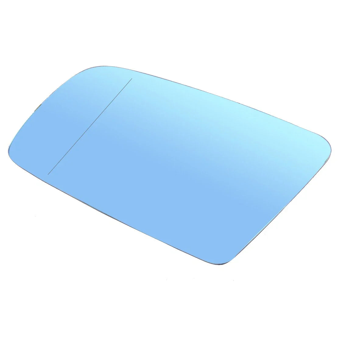 Heated Blue Left Exterior Mirror Glass for BMW E60 E61 E63 (2003-2010)