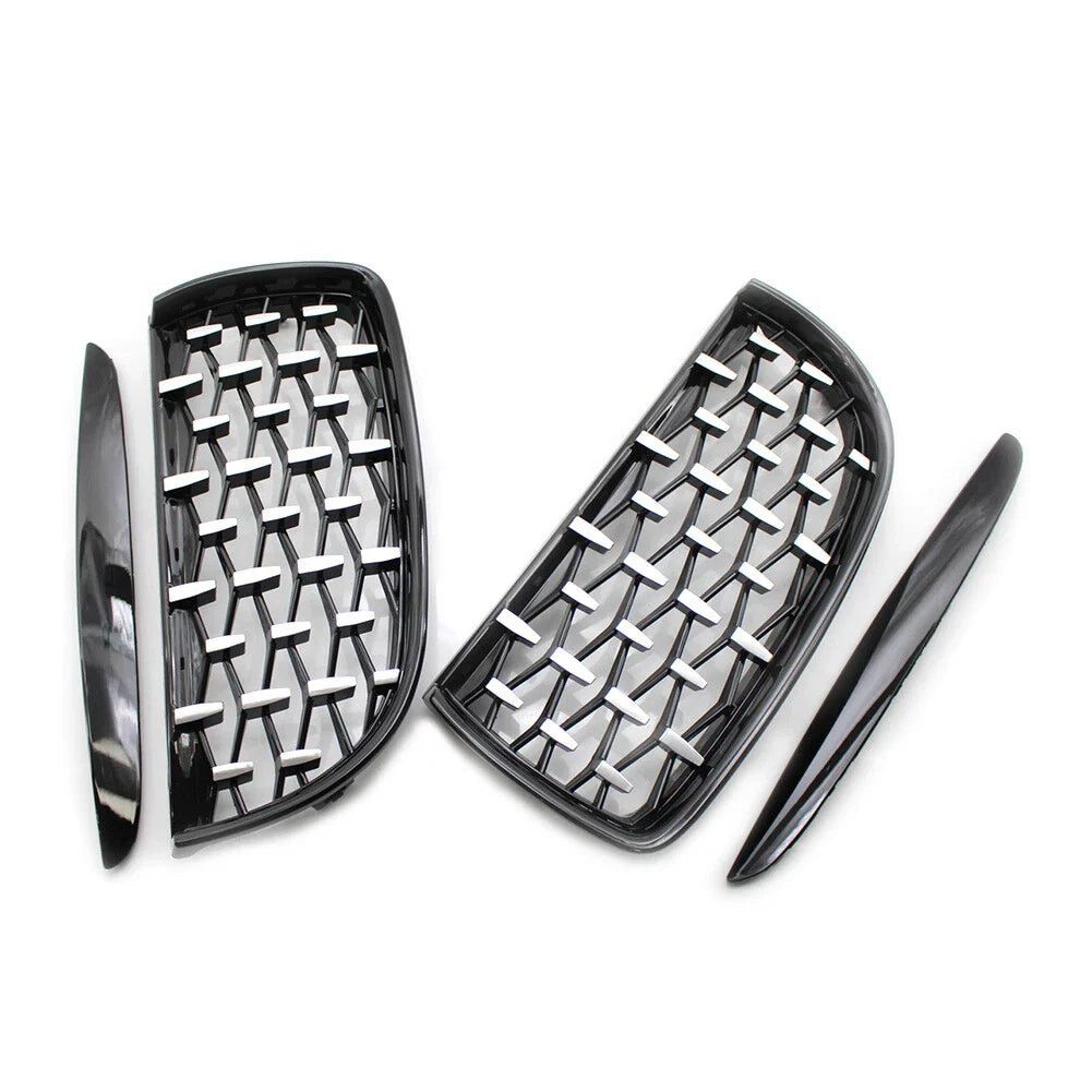 Black Frame & Chrome Grille for BMW E90 (2005-2008)