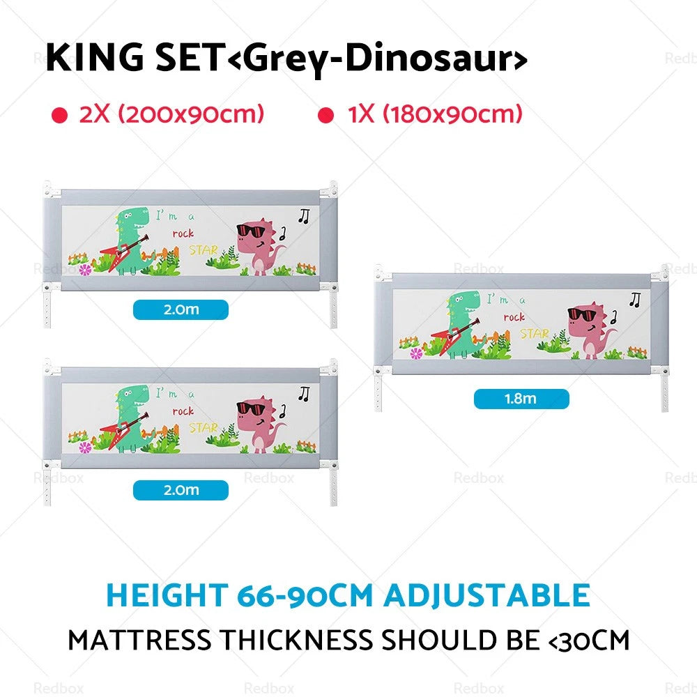 Adjustable Folding Kids Safety Bed Rail for Toddler Cot Guard
