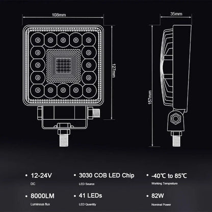 1X 4inch LED Work Lights Mounting Parts for Truck