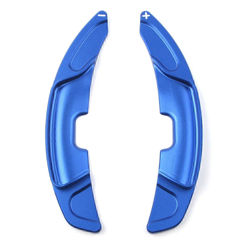 Blue Steering Wheel Shift Paddle Shifter Covers for Lexus ES300h ES350 (19-24)